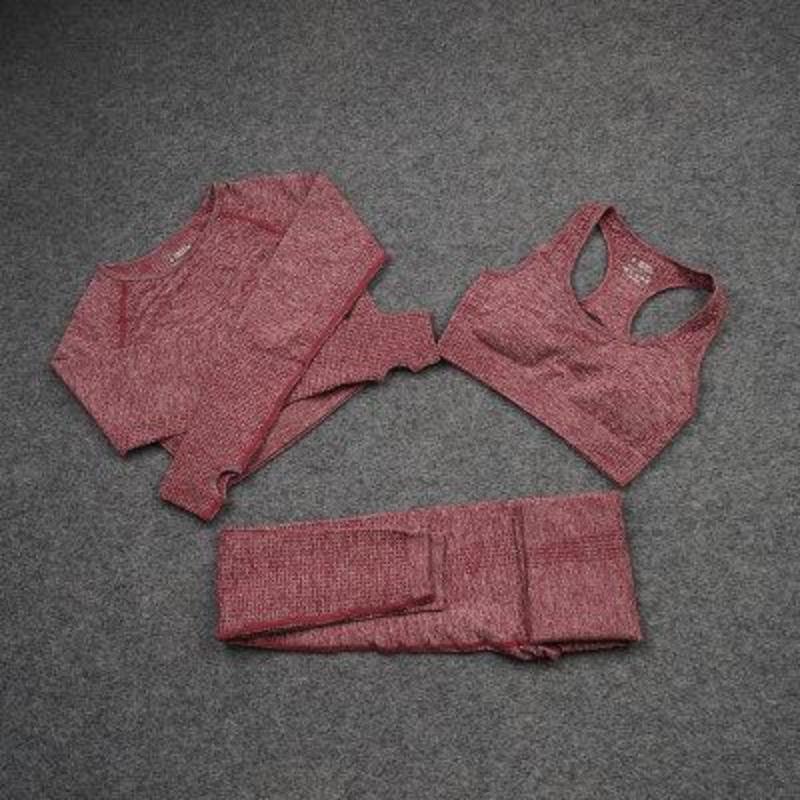 Ensemble de yoga sans coutures berg-feldt : vêtements de sport taille haute pour la gym et le fitness