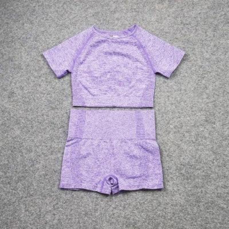 Ensemble de yoga sans coutures berg-feldt : vêtements de sport taille haute pour la gym et le fitness