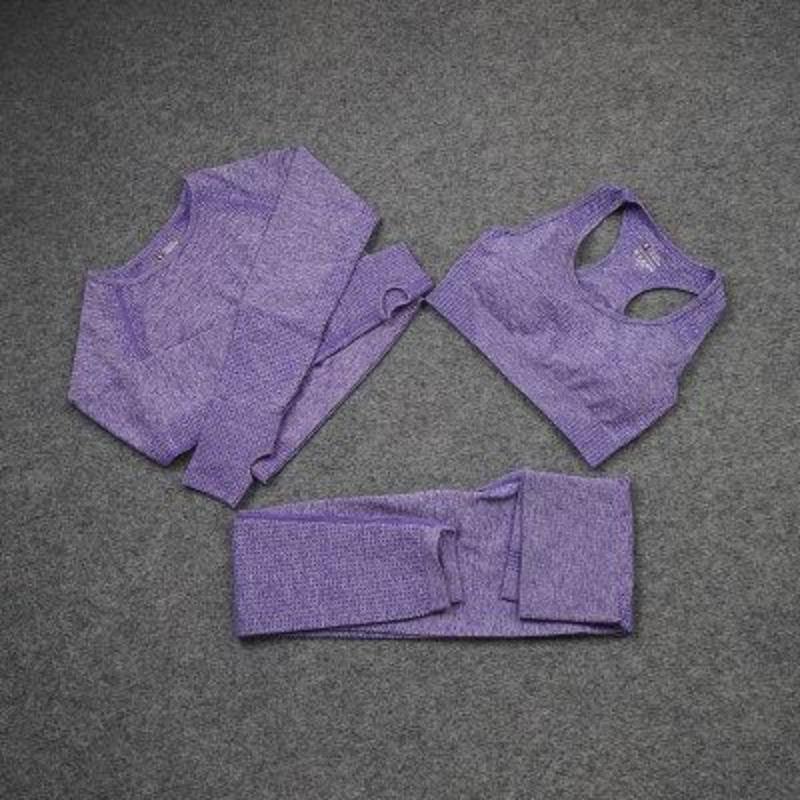Ensemble de yoga sans coutures berg-feldt : vêtements de sport taille haute pour la gym et le fitness
