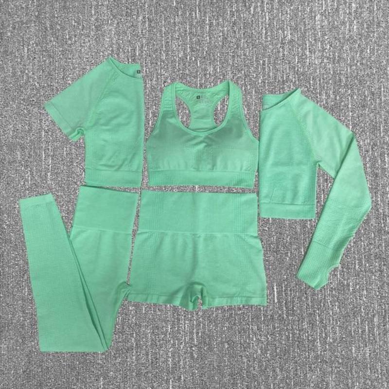 Ensemble de yoga sans coutures berg-feldt : vêtements de sport taille haute pour la gym et le fitness