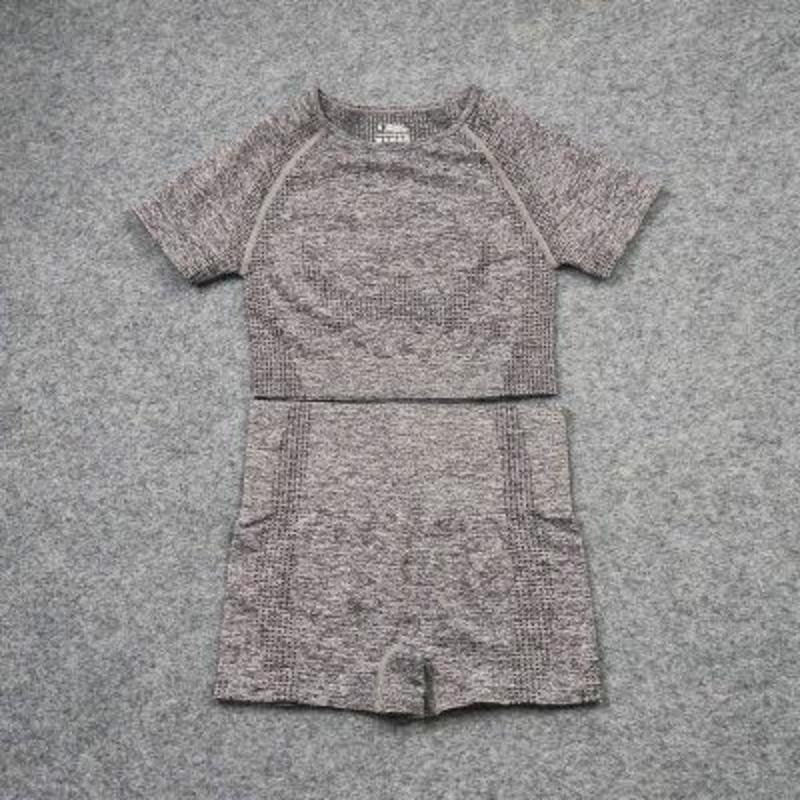 Ensemble de yoga sans coutures berg-feldt : vêtements de sport taille haute pour la gym et le fitness