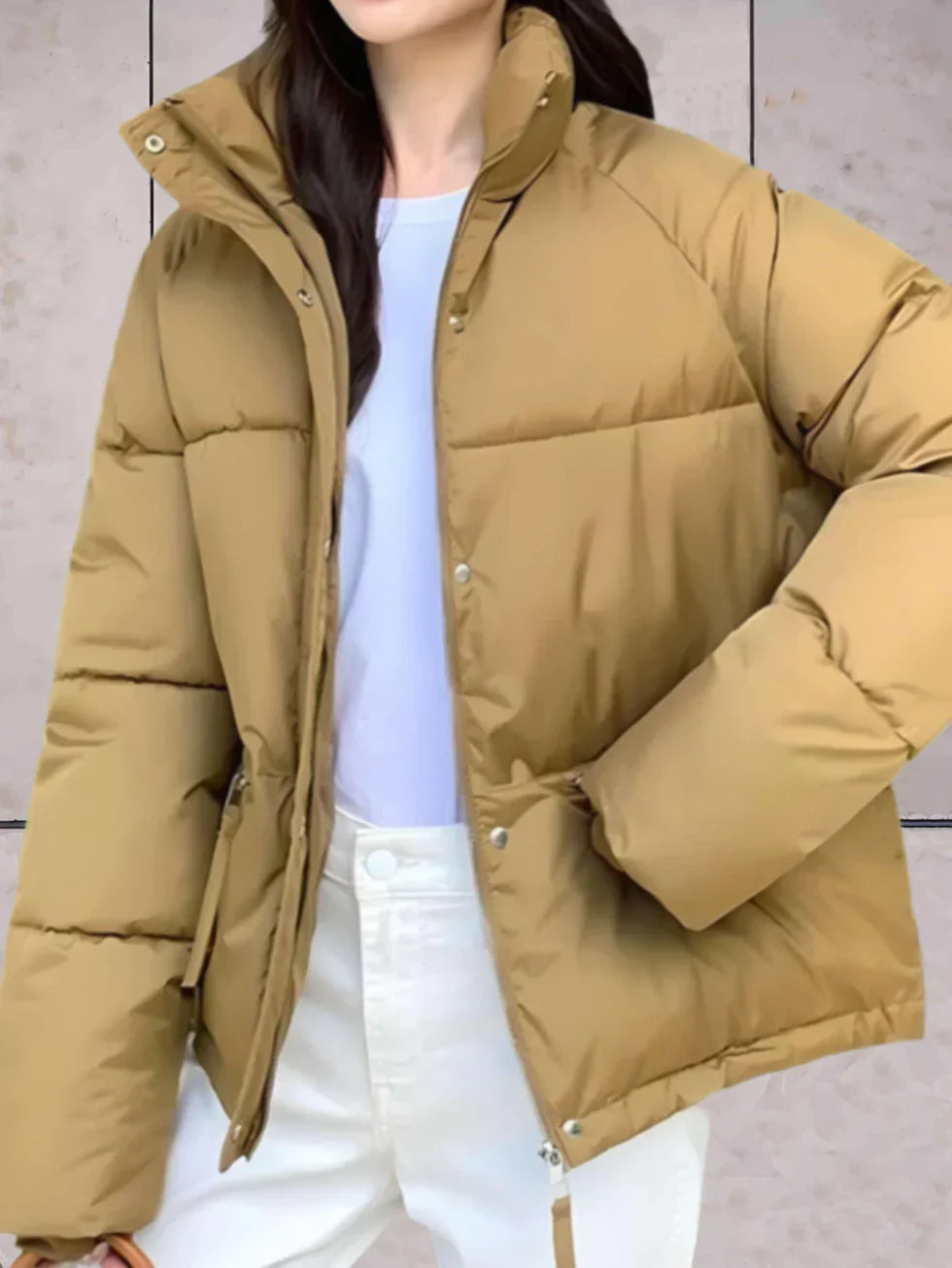 Berg-Feldt | Parkajacke mit Stehkragen und Doppelverschluss