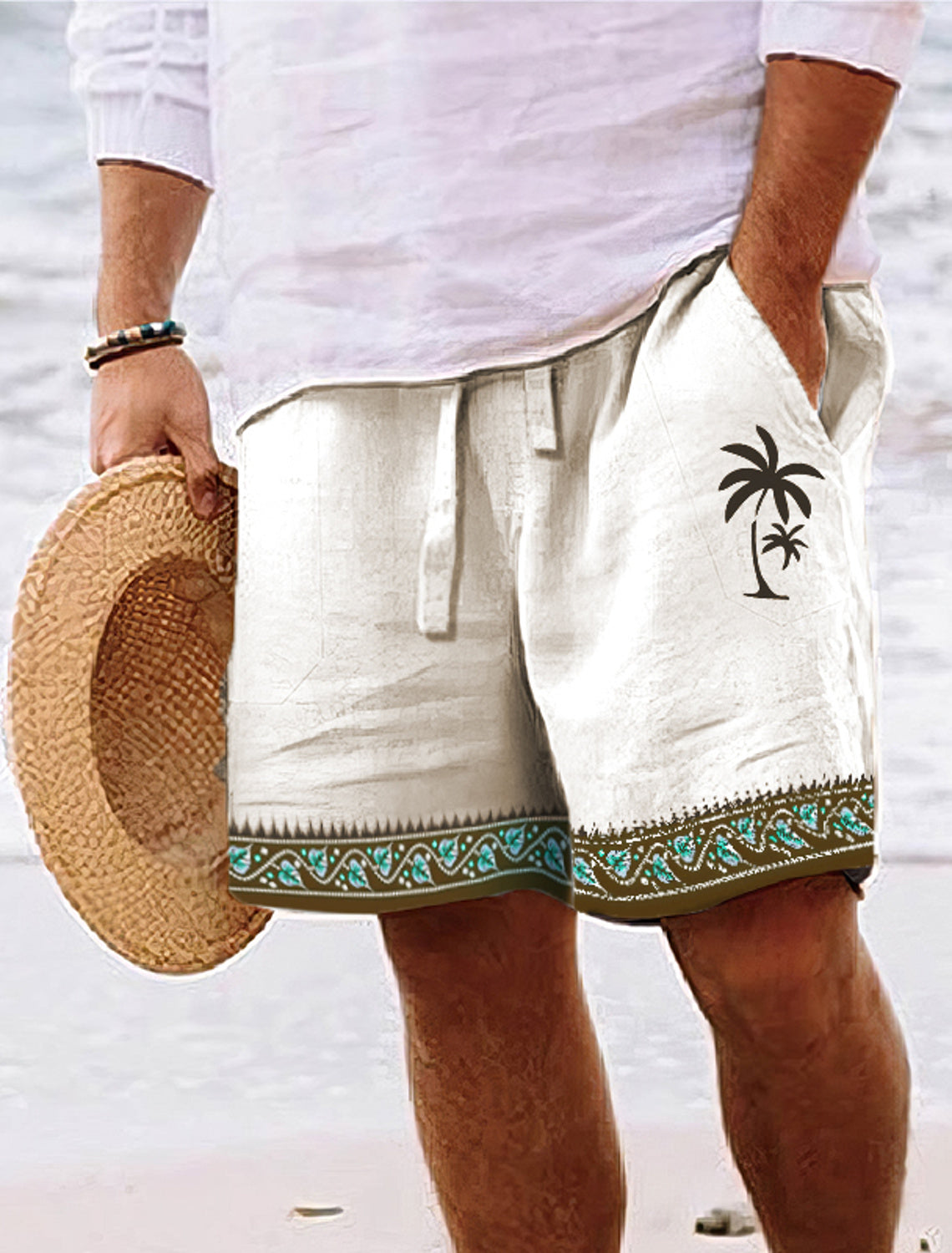 Short pour homme à motif palmier - Zachar