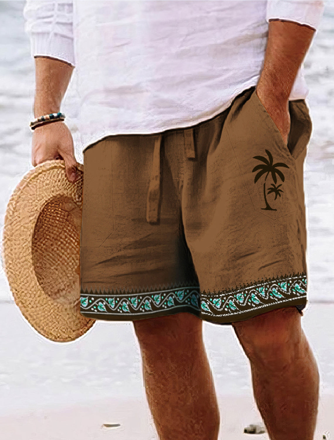 Short pour homme à motif palmier - Zachar