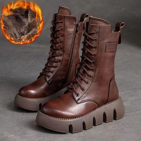 CHRISTINE : Bottes en cuir à la fois stylées et ergonomiques