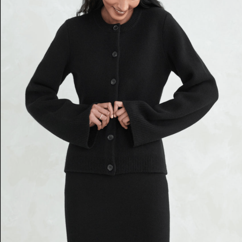Berg-Feldt | Superweiche Strickjacke mit Knöpfen