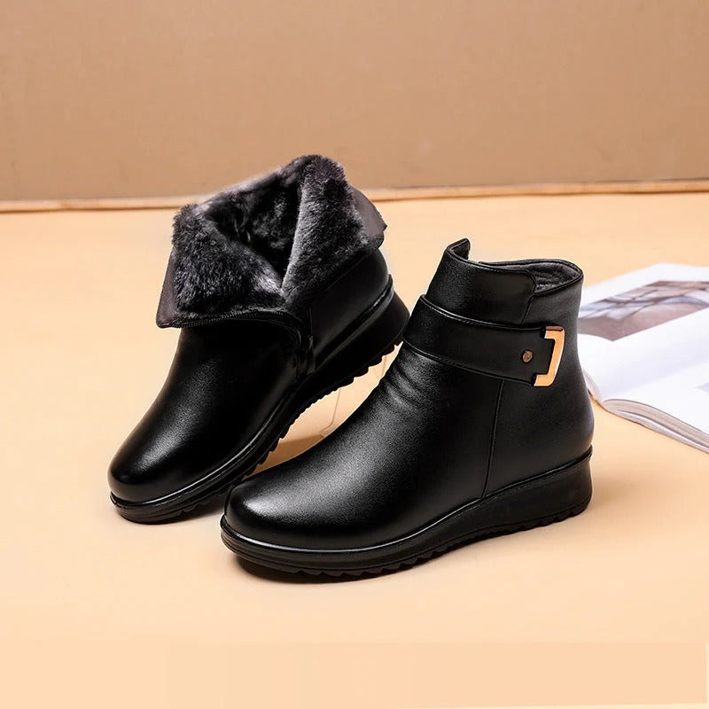 Berg-Feldt | Bottes chaudes antidérapantes en cuir PU pour l'hiver
