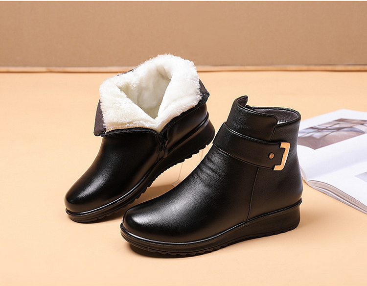 Berg-Feldt | Bottes chaudes antidérapantes en cuir PU pour l'hiver