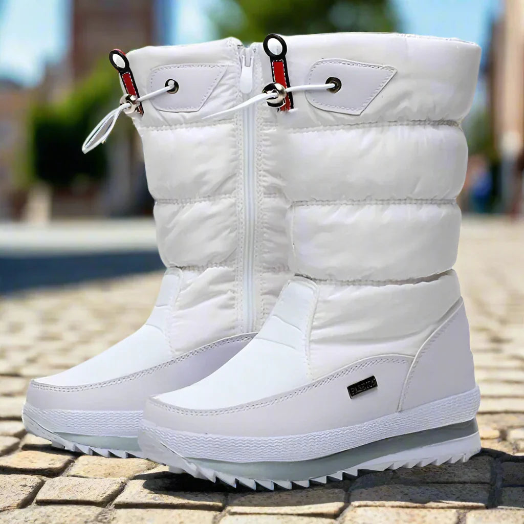 Bottes d'hiver matelassées fourrées pour femme