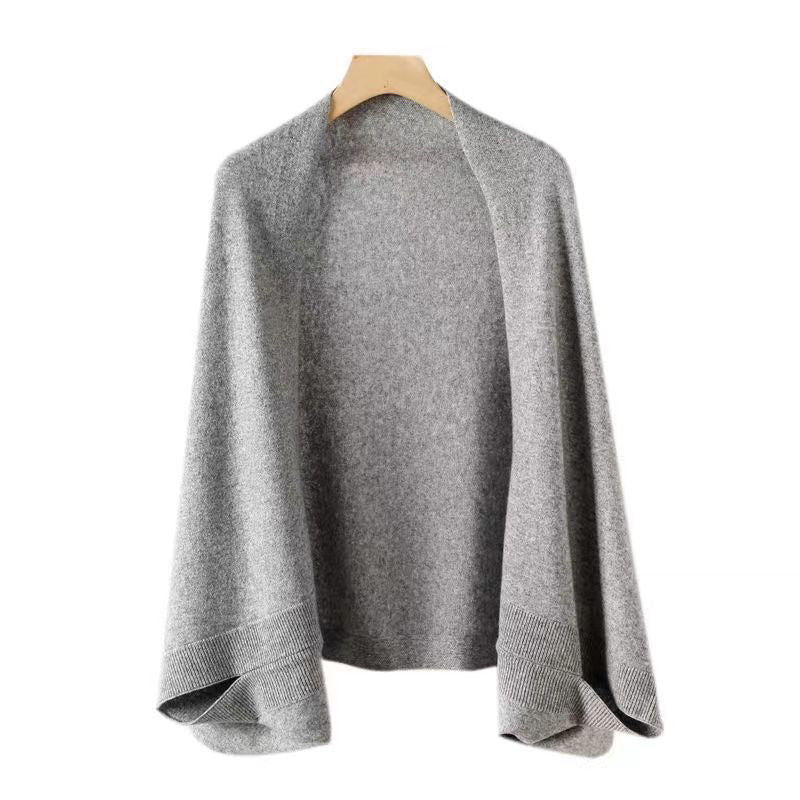Berg-Feldt | Faux Cashmere Warmer Doppelschal Schal Strickjacke