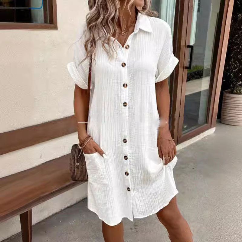 Robe chemise en coton ELODIE