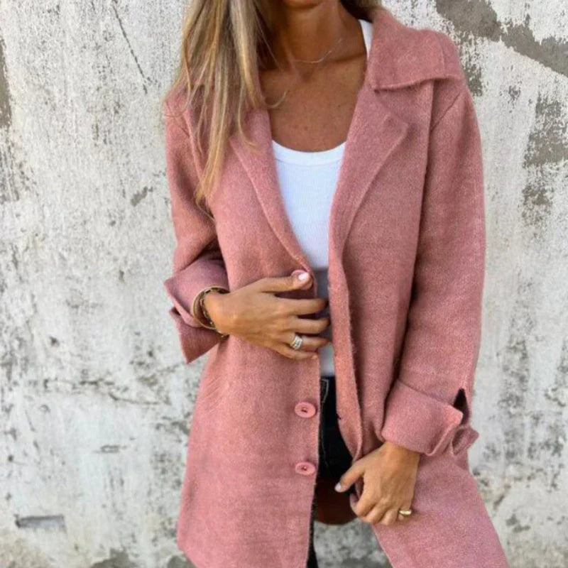 Berg-Feldt | Veste mi-longue confortable à manches retroussées