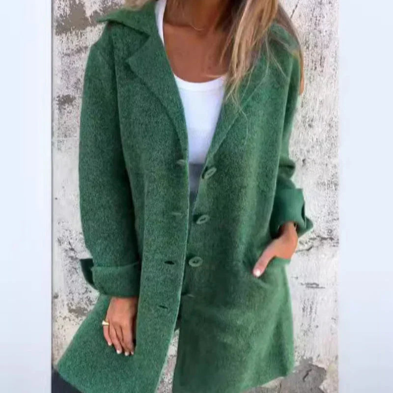 Berg-Feldt | Veste mi-longue confortable à manches retroussées