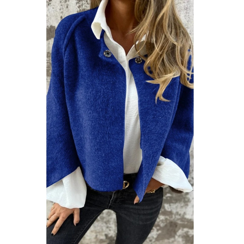 Berg-Feldt | Veste Courte en Laine Chaude pour Femme avec Boutons