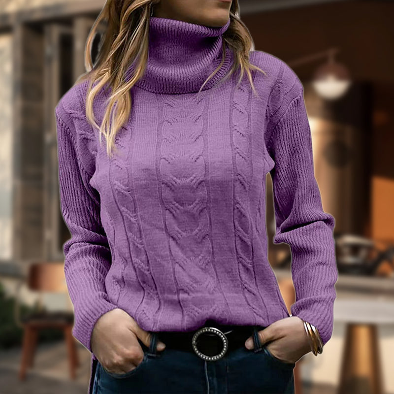 Berg-Feldt | Stilvolle Damen Rollkragenpullover mit Langen Ärmeln