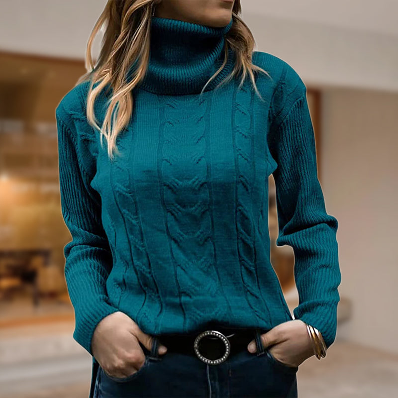 Berg-Feldt | Stilvolle Damen Rollkragenpullover mit Langen Ärmeln