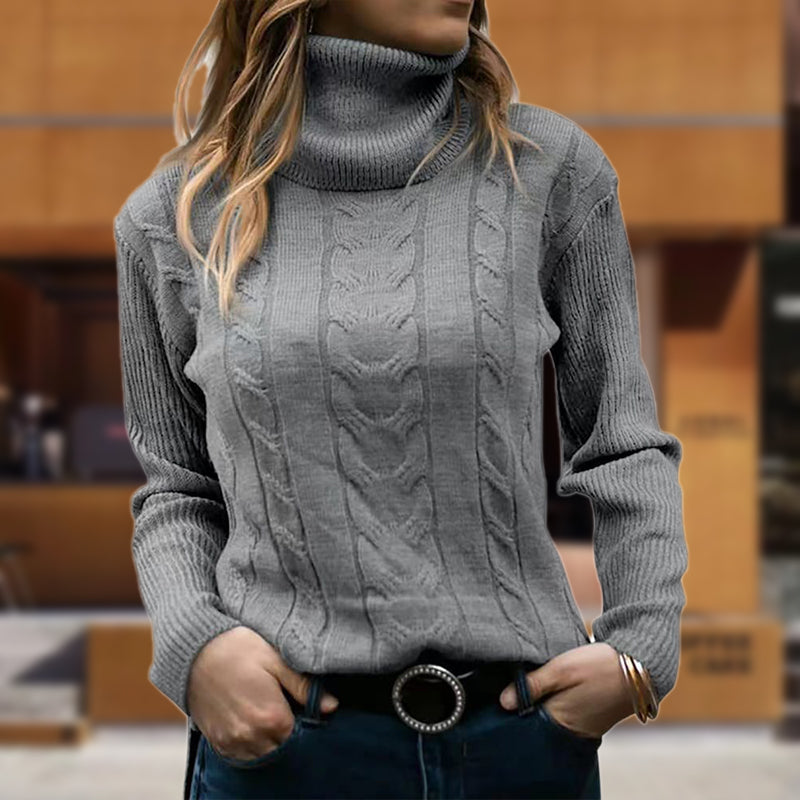 Berg-Feldt | Stilvolle Damen Rollkragenpullover mit Langen Ärmeln