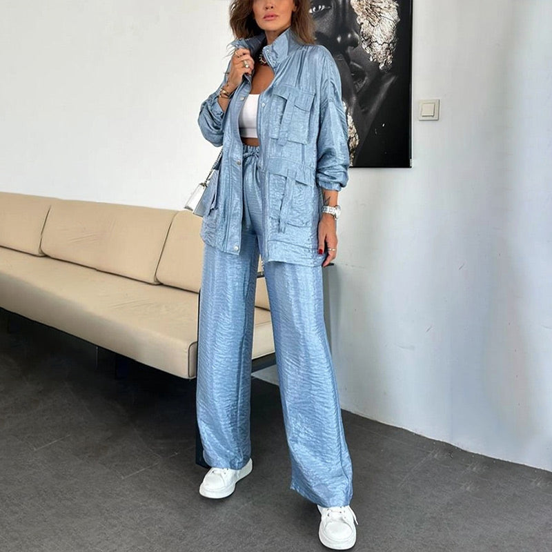 Veste cargo et pantalon coupe oversize Hughes Damen