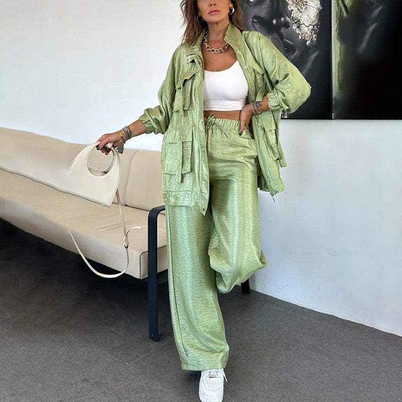 Veste cargo et pantalon coupe oversize Hughes Damen