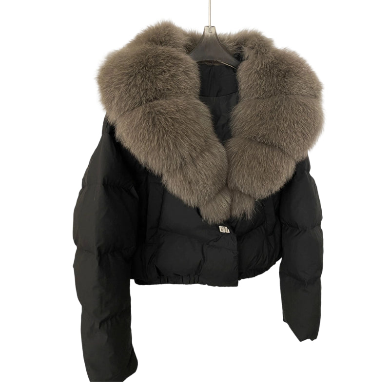 Berg-Feldt | Kurze Jacke mit Kunstfellkragen