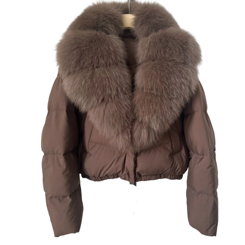 Berg-Feldt | Kurze Jacke mit Kunstfellkragen