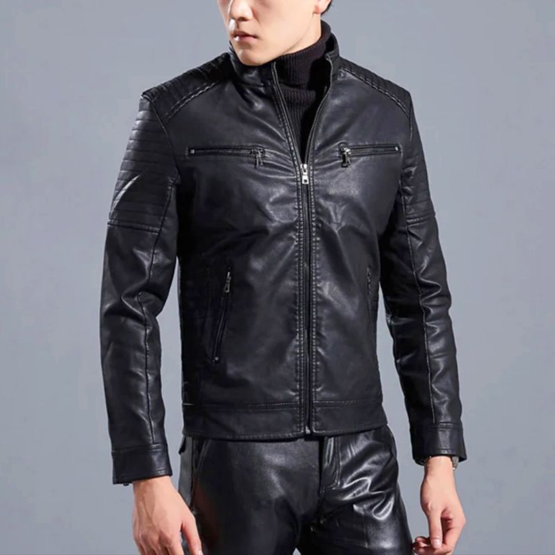 Berg-Feldt | Moderne Lederjacke mit Reißverschluss