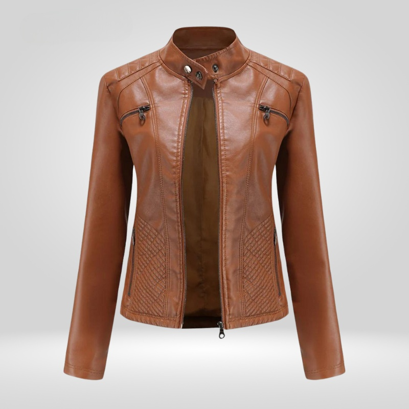 Blouson en cuir Piper pour femme - Design moderne