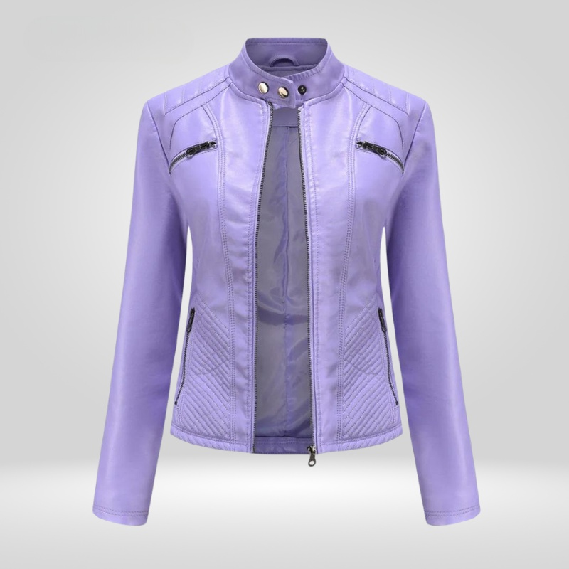 Blouson en cuir Piper pour femme - Design moderne