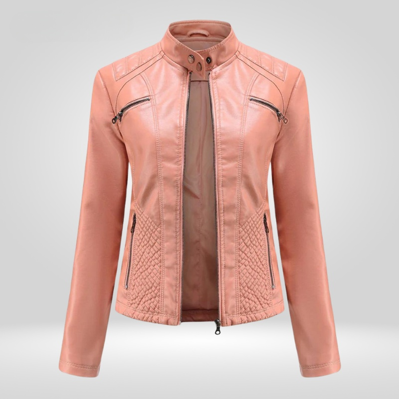 Blouson en cuir Piper pour femme - Design moderne