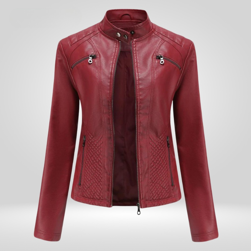 Blouson en cuir Piper pour femme - Design moderne