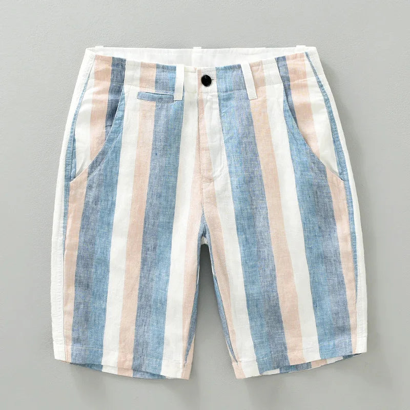Modische Leinenshorts mit Kordelzug von Wolframio