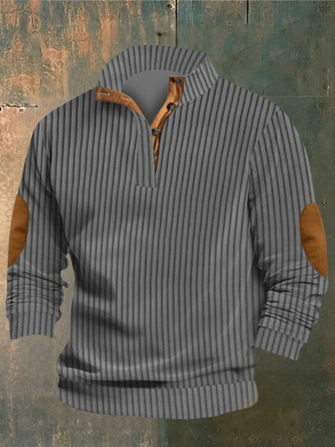 Pull en maille SIMON : Col montant côtelé