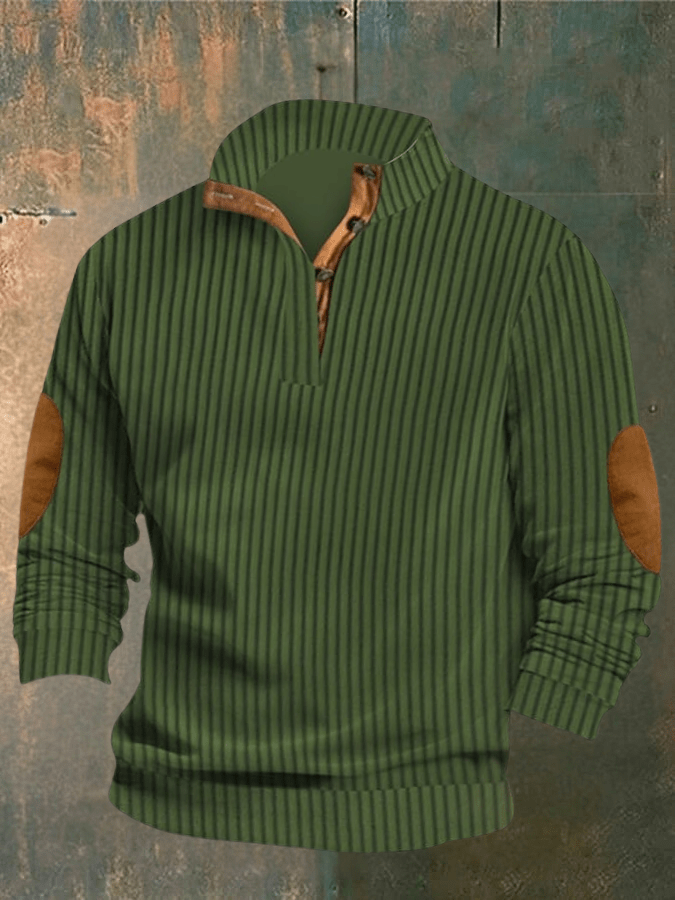 Pull en maille SIMON : Col montant côtelé
