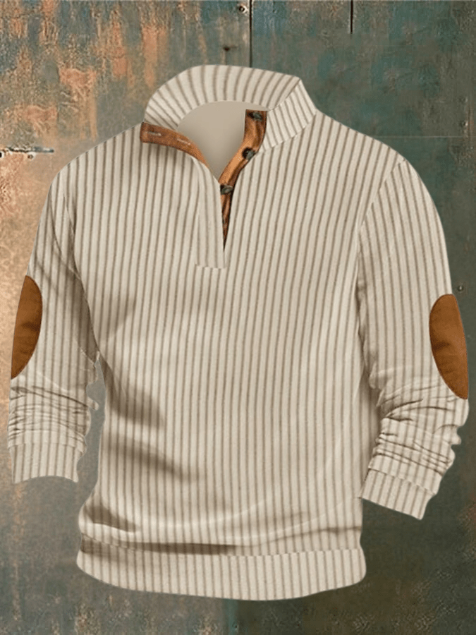 Pull en maille SIMON : Col montant côtelé