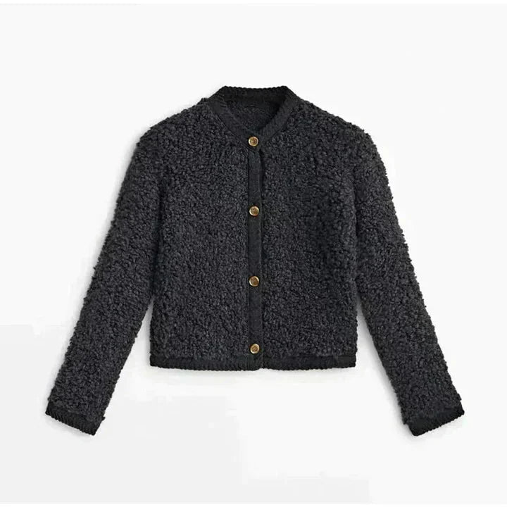 Berg-Feldt | Fuzzy Cardigan Weiche Textur Gemütliche Passform