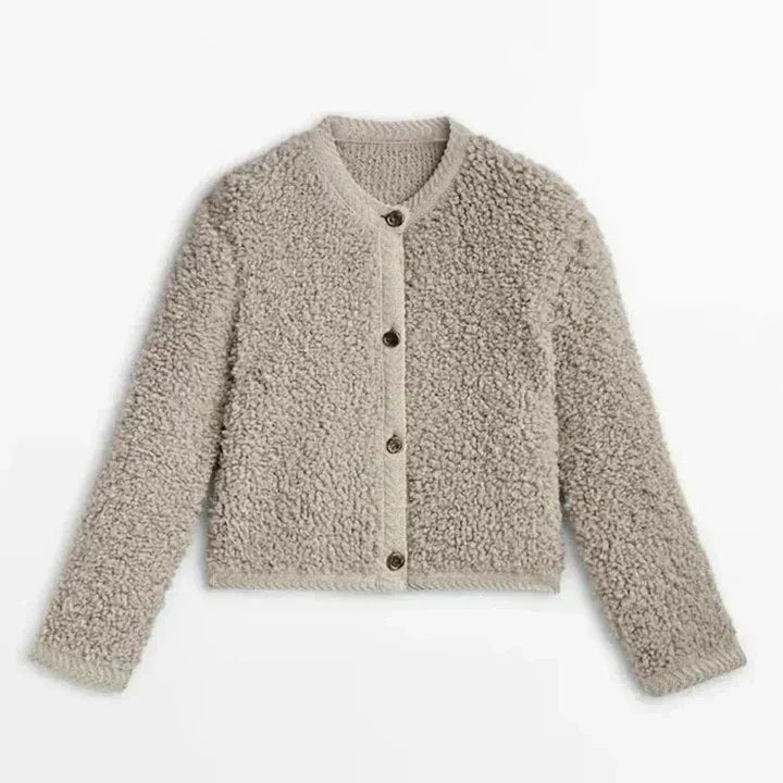 Berg-Feldt | Fuzzy Cardigan Weiche Textur Gemütliche Passform