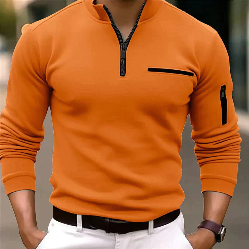 Pull pour homme Ason avec fermeture éclair courte