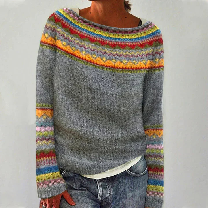 Berg-Feldt | Pull chaud rétro - Pull d'hiver pour femmes