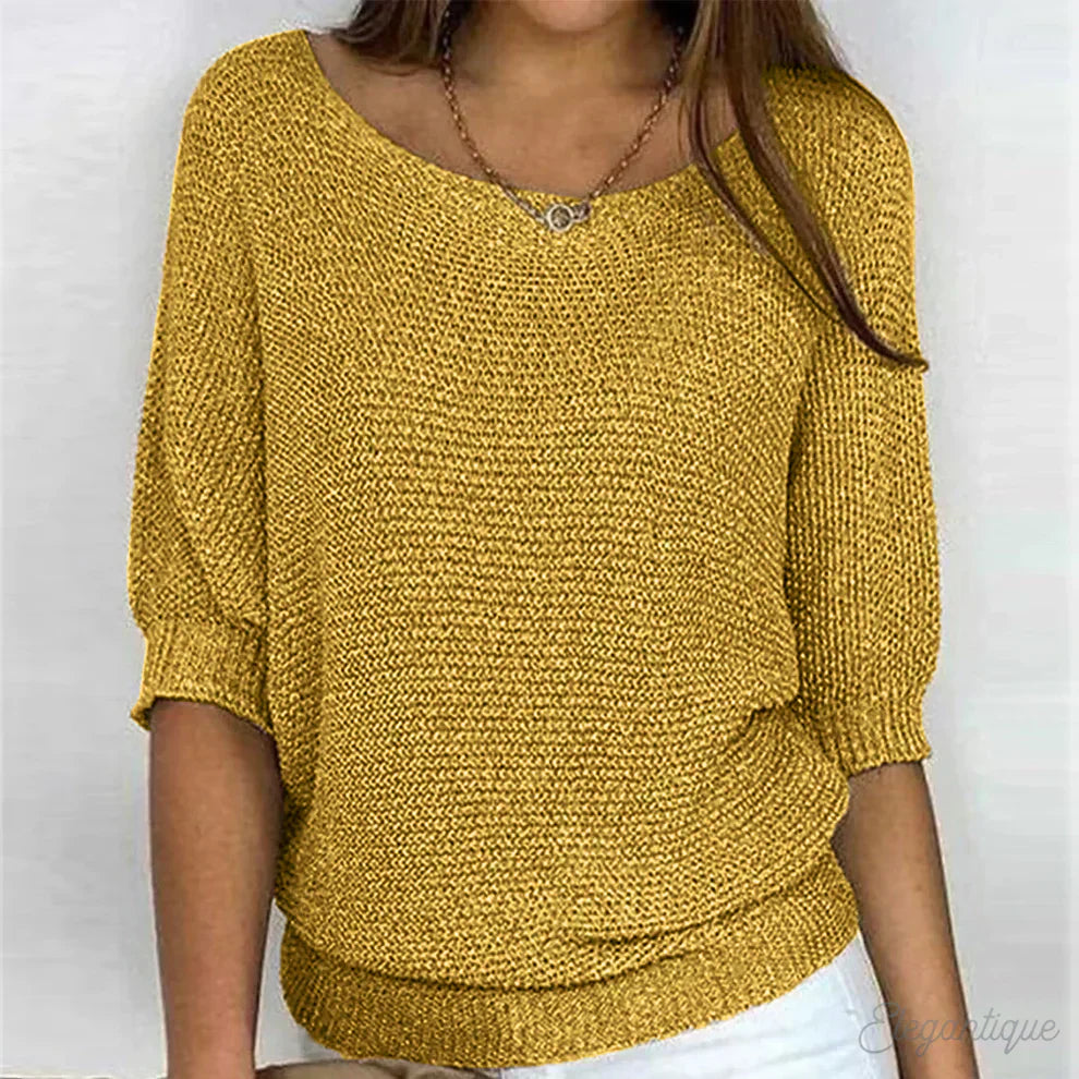 Berg-Feldt | Schlichter Eleganter Pullover für Alltag und Büro