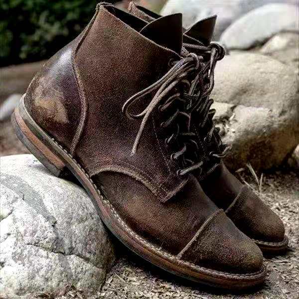 Berg-Feldt | Retro Schnürstiefel für Männer