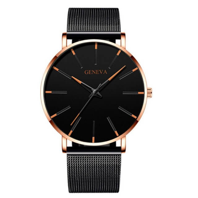 Montre-bracelet ultra-plate Berg-Feldt pour homme d'affaires