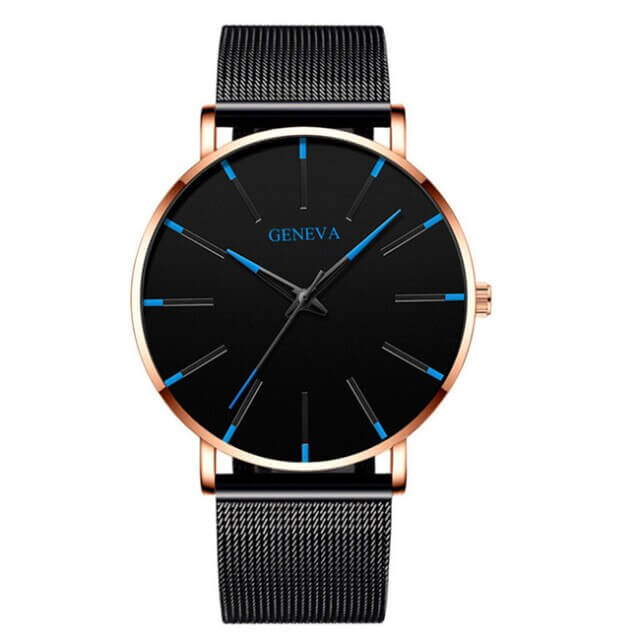 Montre-bracelet ultra-plate Berg-Feldt pour homme d'affaires