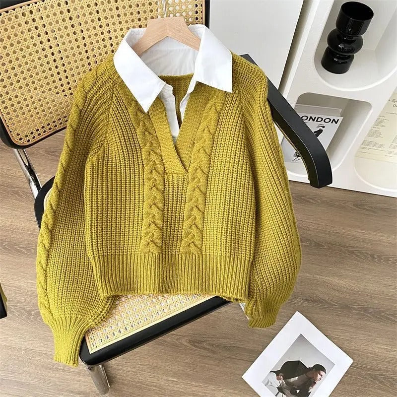 Berg-Feldt | Strickpullover Im Retro Modestil