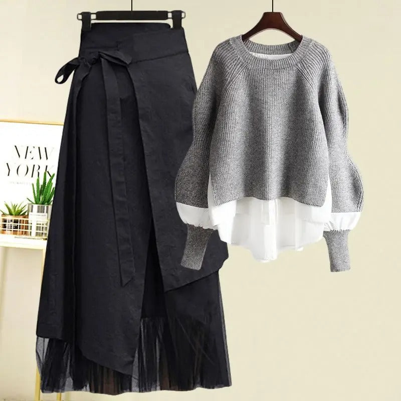 Berg-Feldt | Ensemble deux pièces pull et jupe pour femme