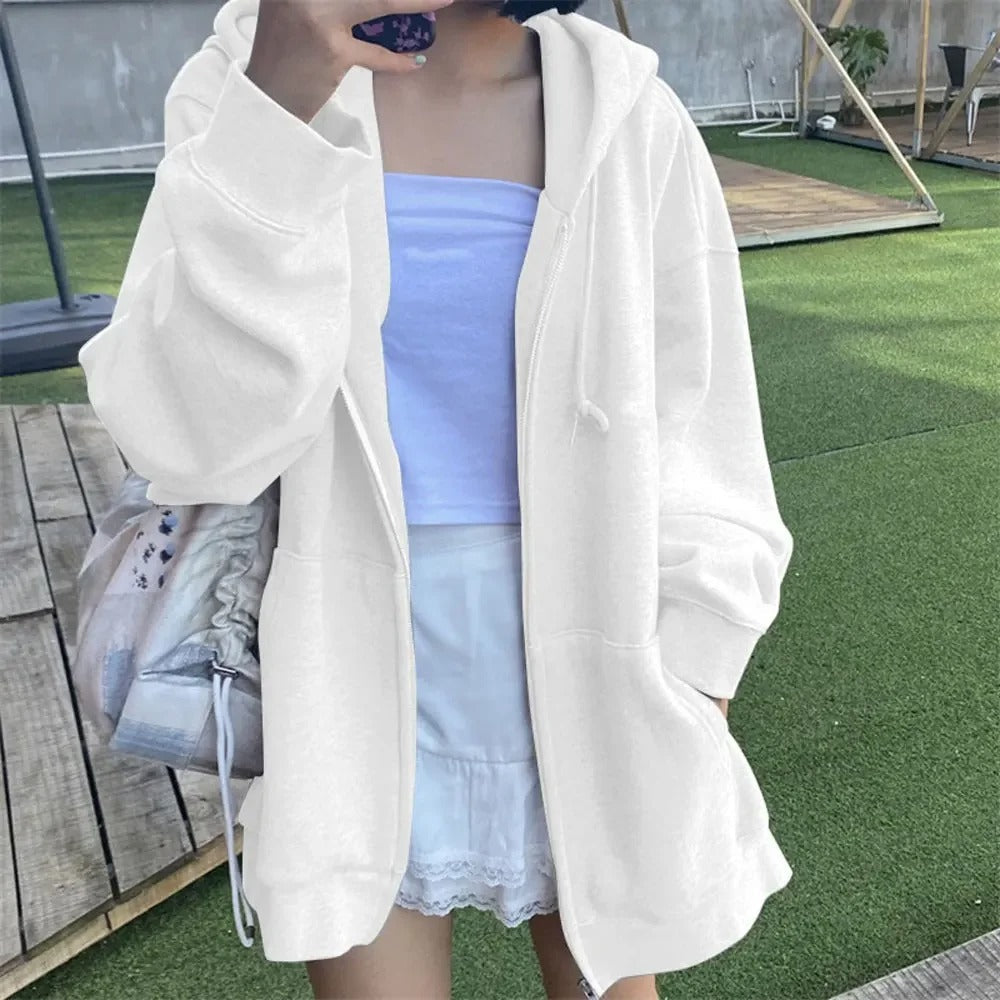 Berg-Feldt | Oversized Jacke mit Reißverschluss