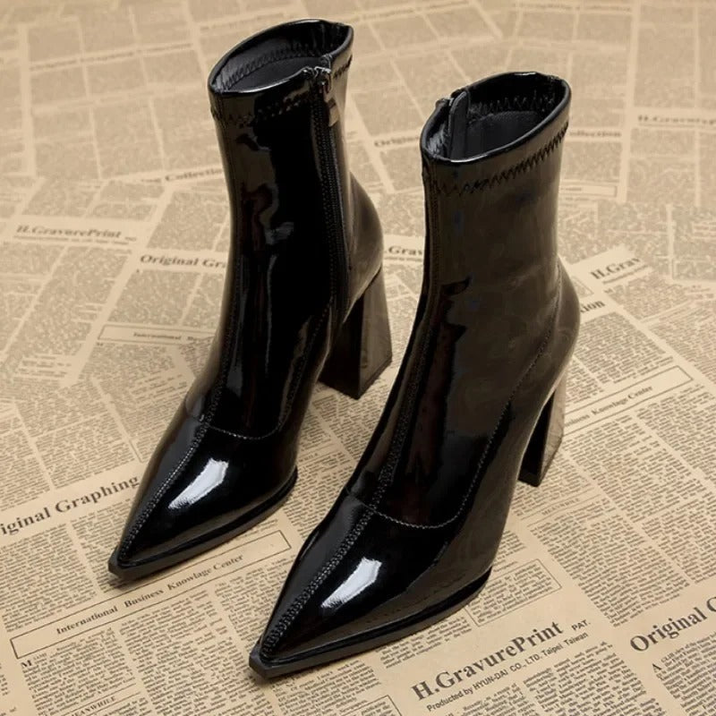 Berg-Feldt | Bottes à lacets en velours Winter Plus