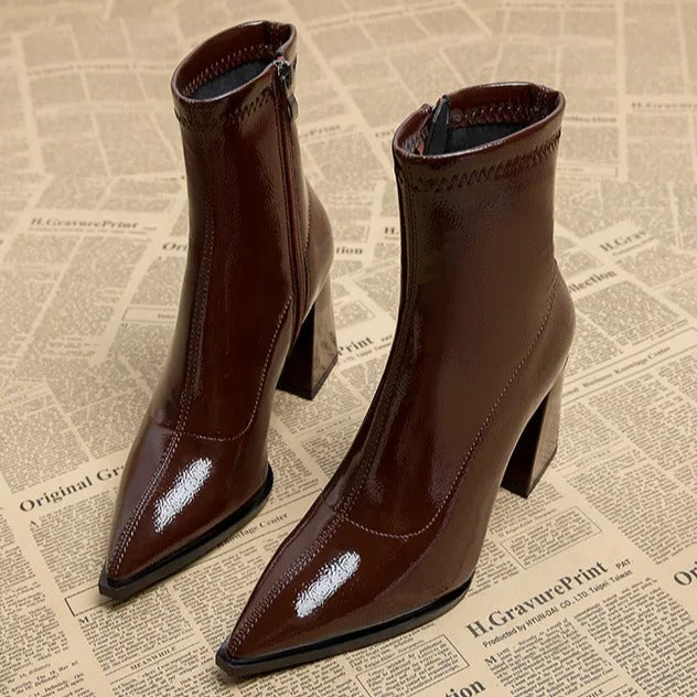Berg-Feldt | Bottes à lacets en velours Winter Plus