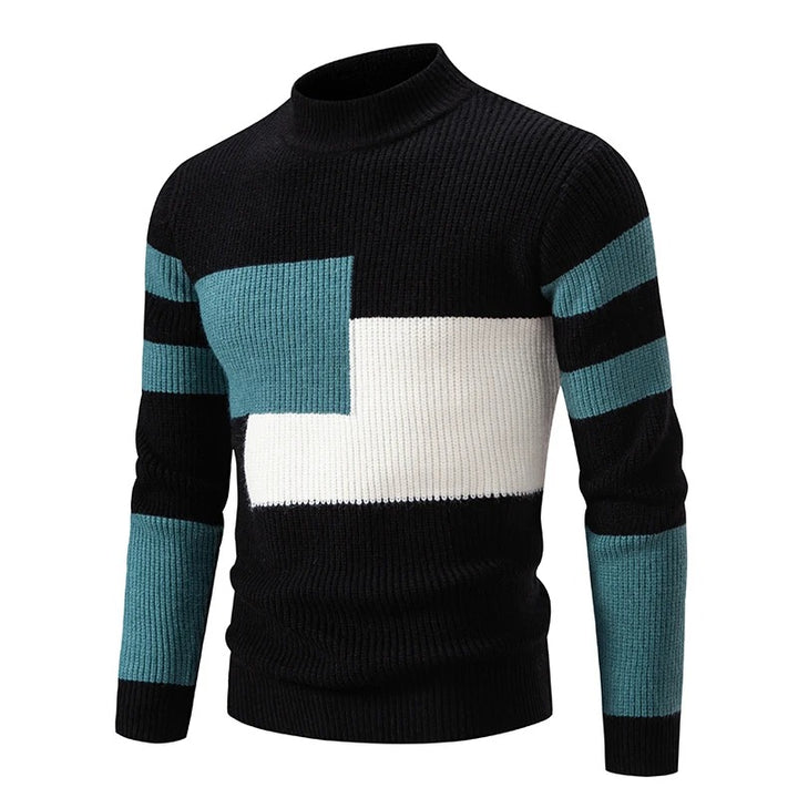 Strickpullover mit Farbblock-Design für Herren