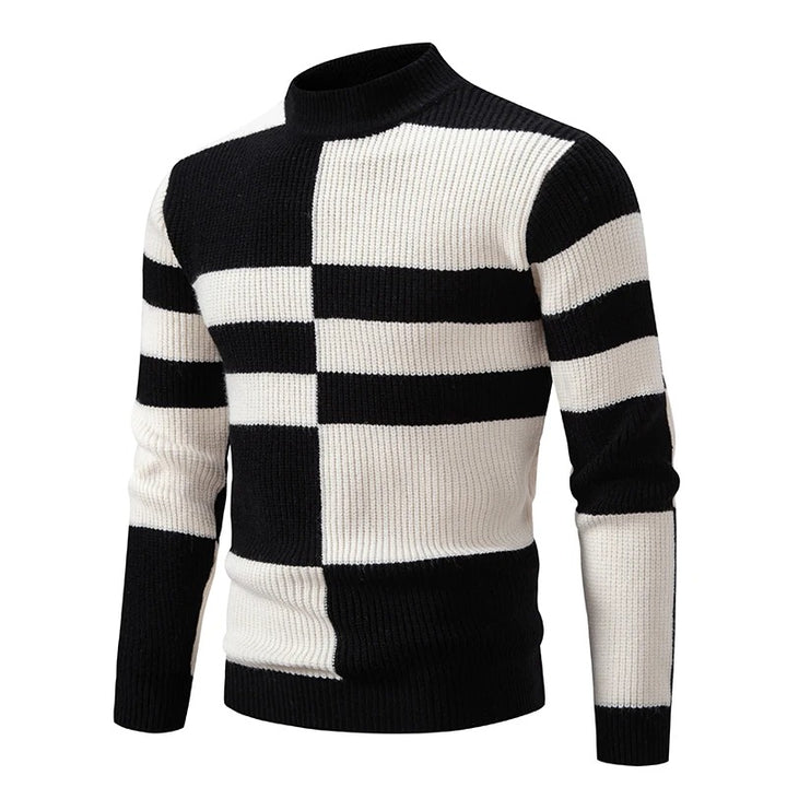 Strickpullover mit Farbblock-Design für Herren