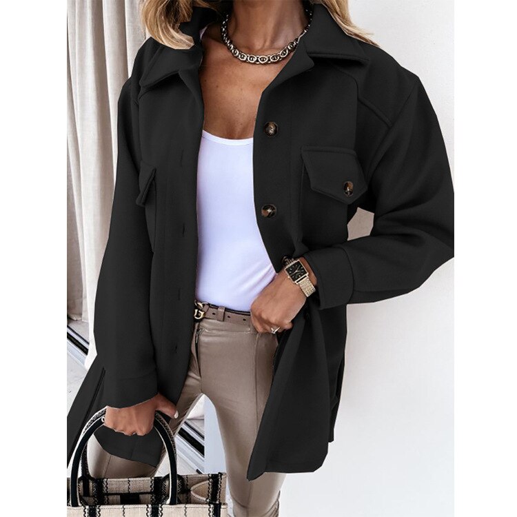 Berg-Feldt | Stylische Woll-Look Jacke für Frauen